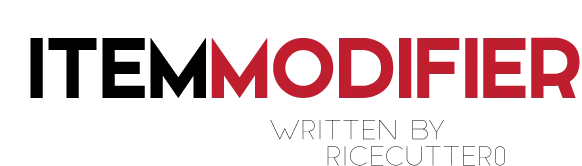 ItemModifier — скриншот 1 (Плагины, Minecraft)