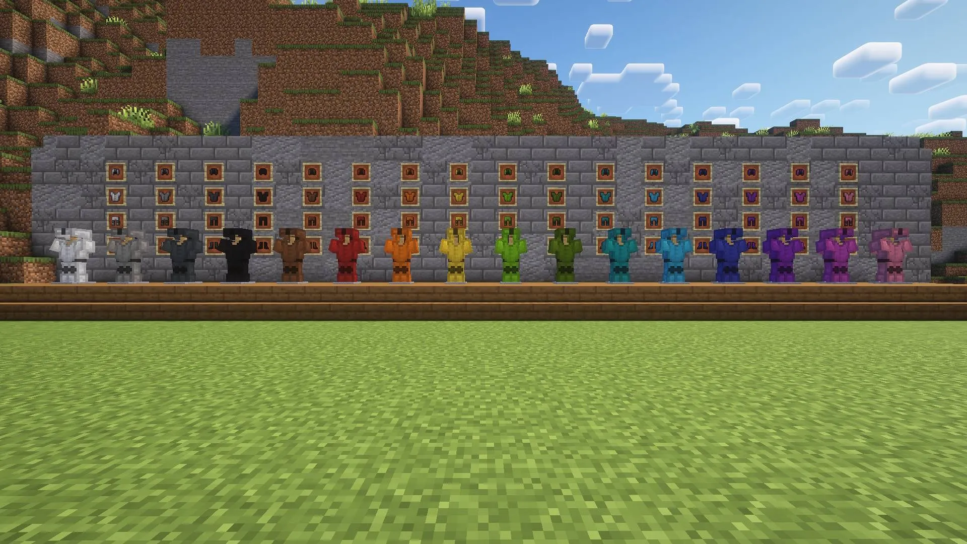 Colourful Leather Armour — скриншот 1 (Текстуры, Minecraft)