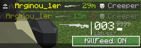 [TACZ] Kill Feed Advanced — скриншот 1 (Моды, Minecraft)
