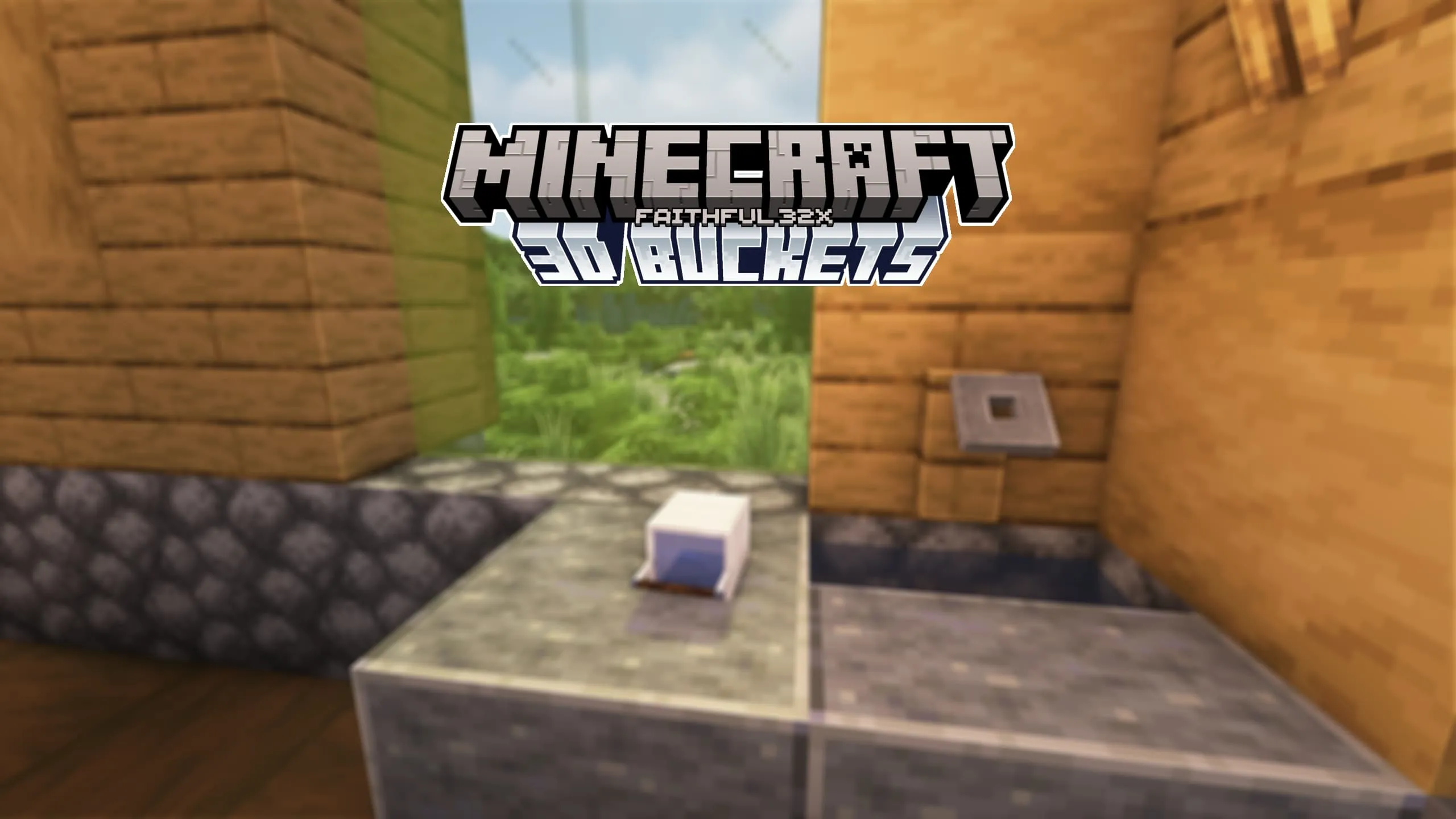 Buckets 3D [optifine] — скриншот 2 (Текстуры, Minecraft)
