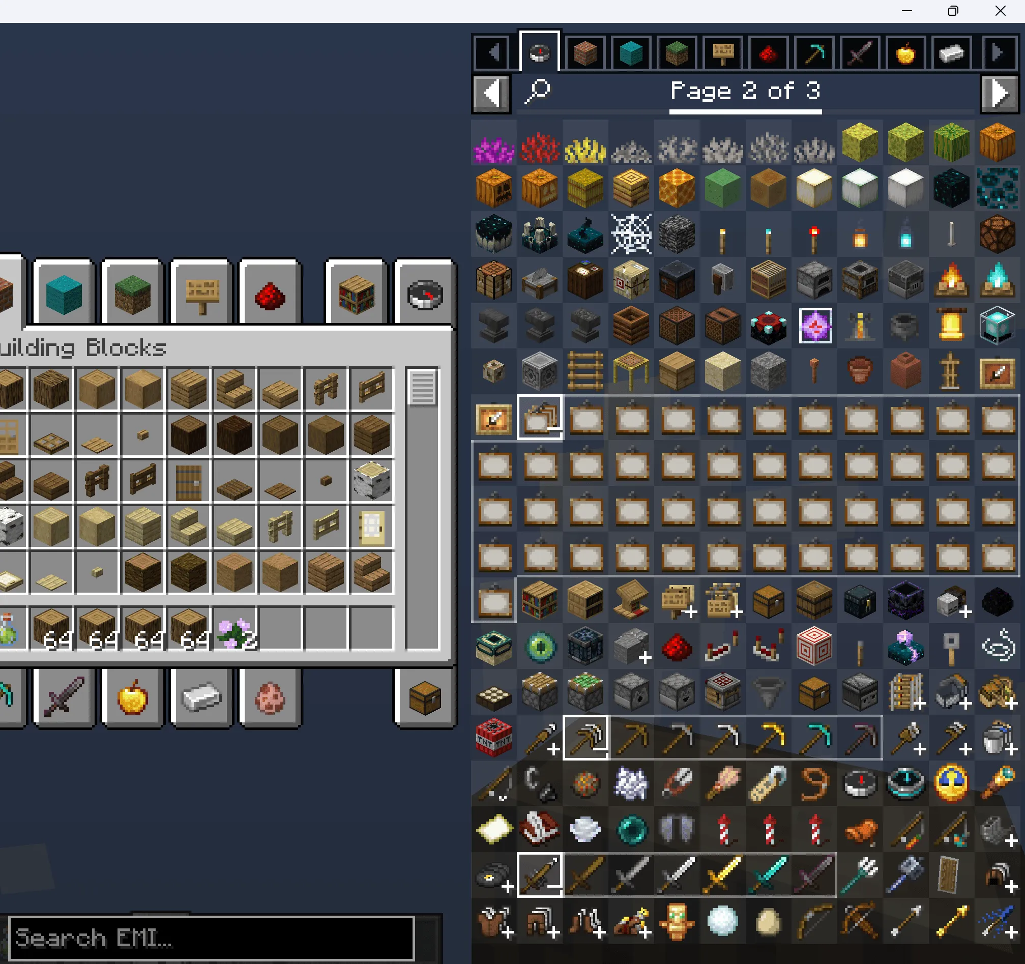 EMI++, Моды, Minecraft