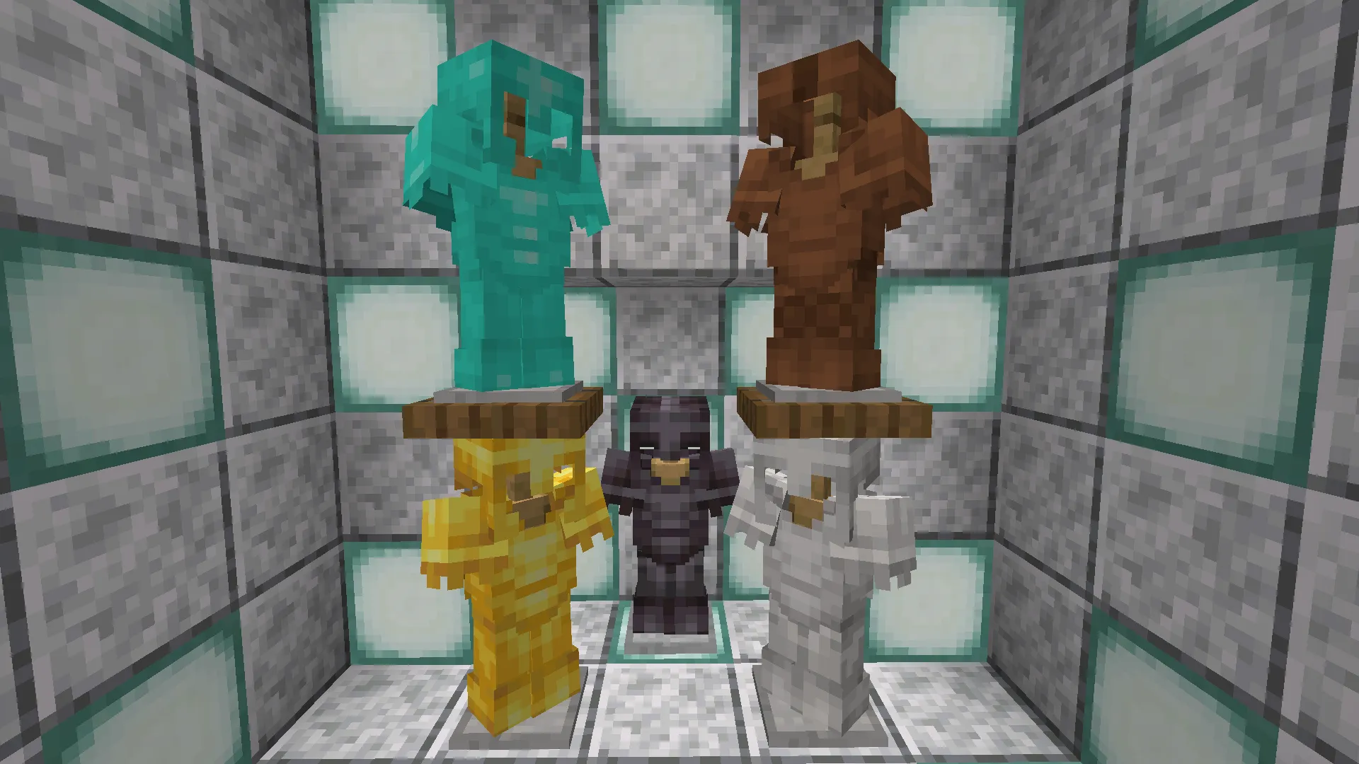 Netherite Shape and Style Armor — скриншот 2 (Текстуры, Minecraft)