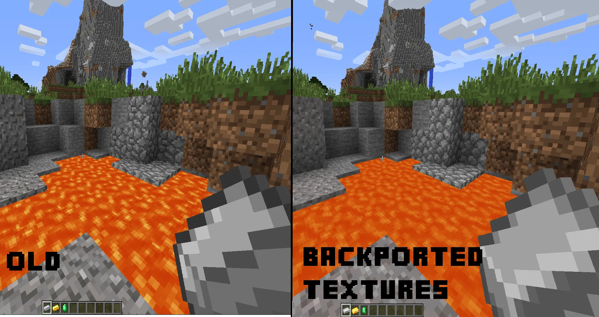 Backported Textures, Текстуры, Minecraft