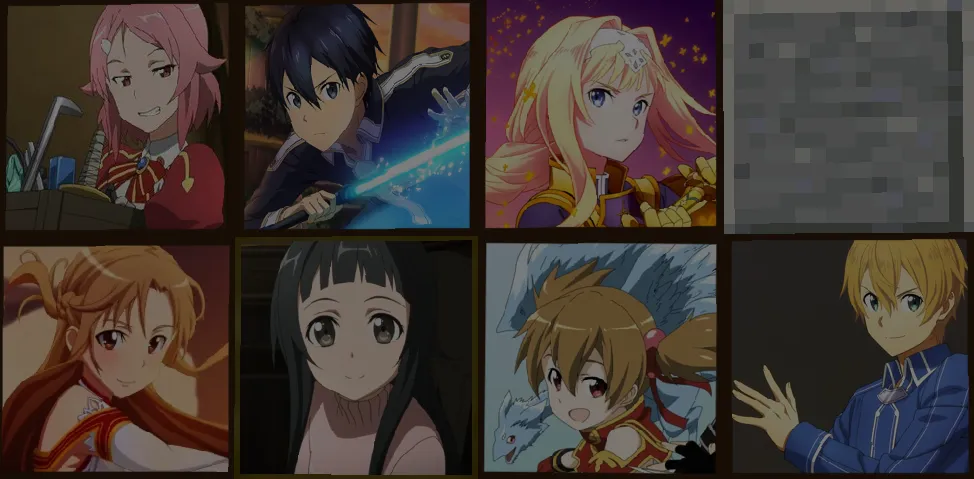 Anime Paintings Pack SAO Edition, Текстуры, Minecraft