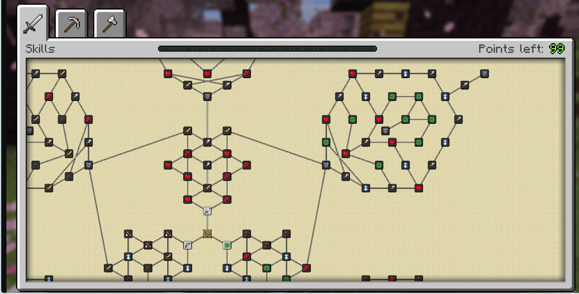 Stronger Skill Tree for Pufferfish's Skills — скриншот 1 (Моды, Minecraft)