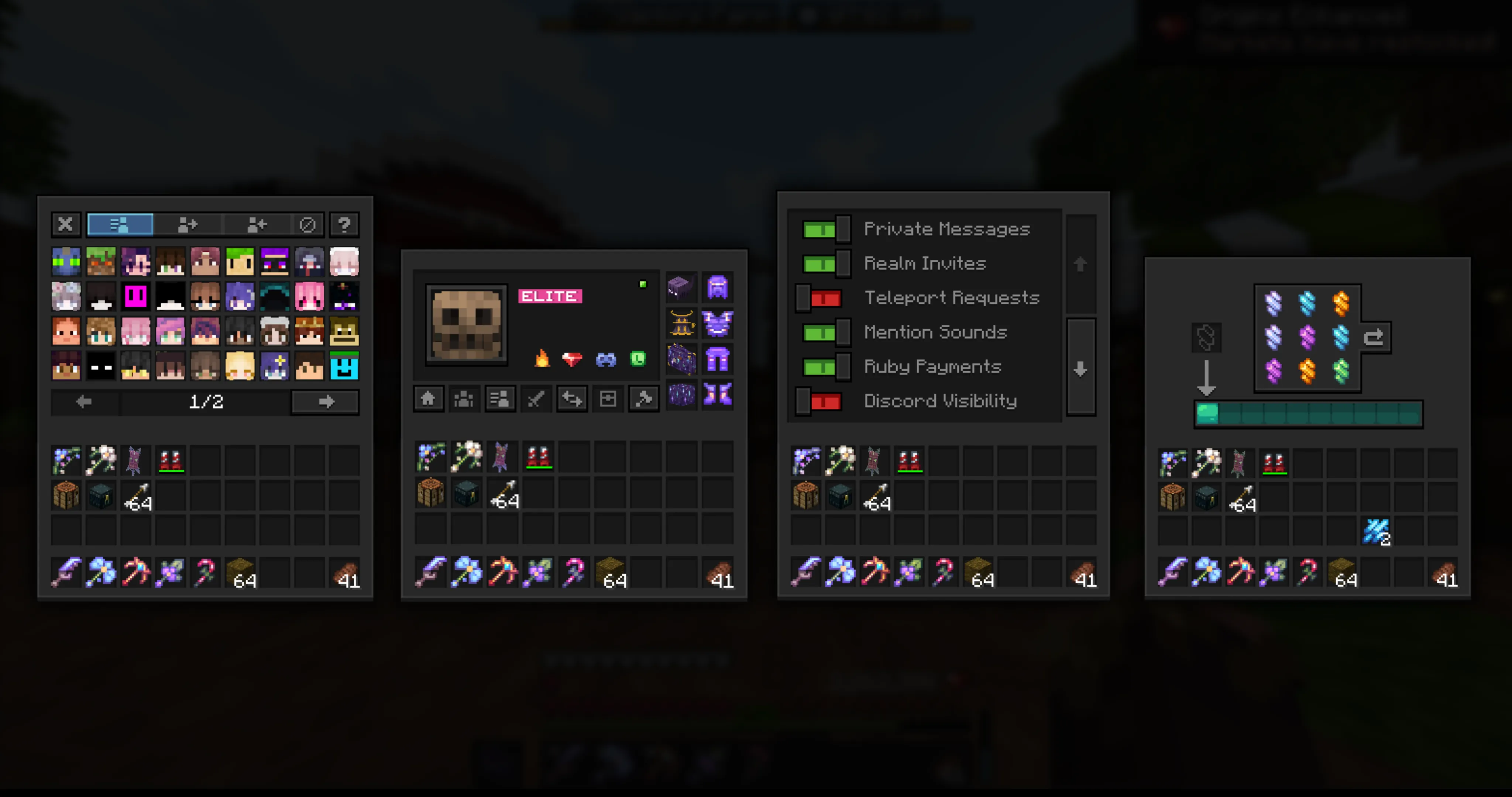 Origin Realms x Unique Dark, Текстуры, Minecraft