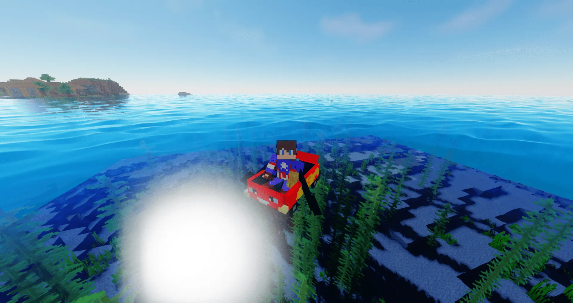 Lightning Mcqueen Boat V2, Текстуры, Minecraft