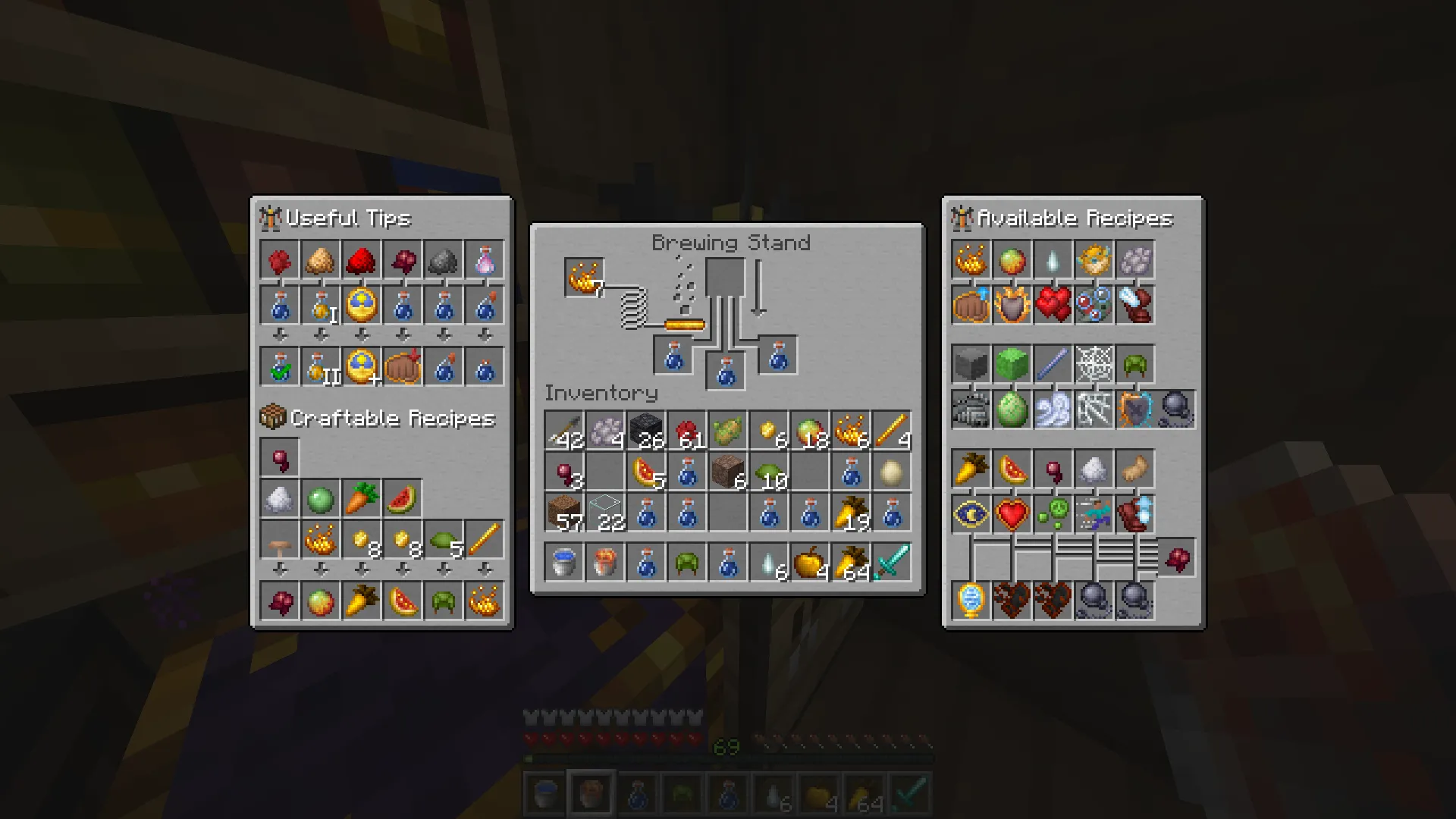 Potion Recipes: Pixels Reforged Edition!, Текстуры, Minecraft