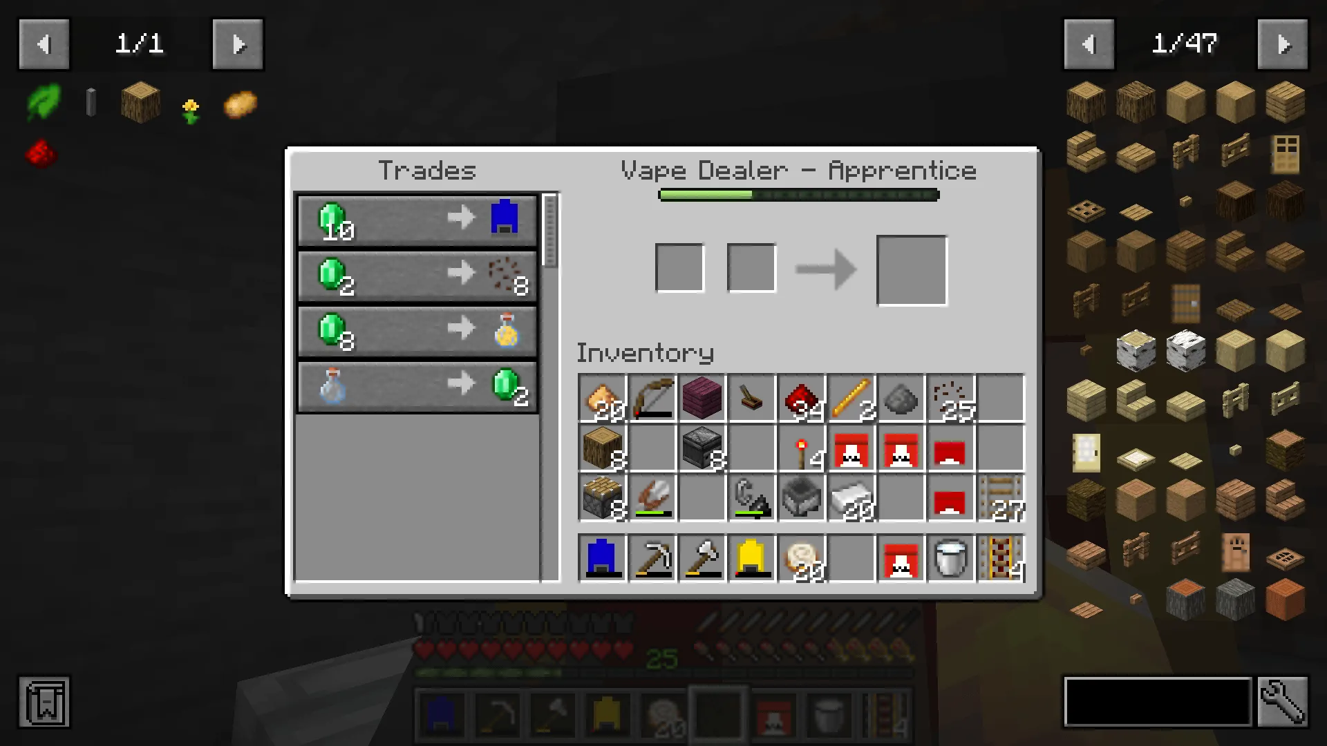 Immersive Addictives, Моды, Minecraft