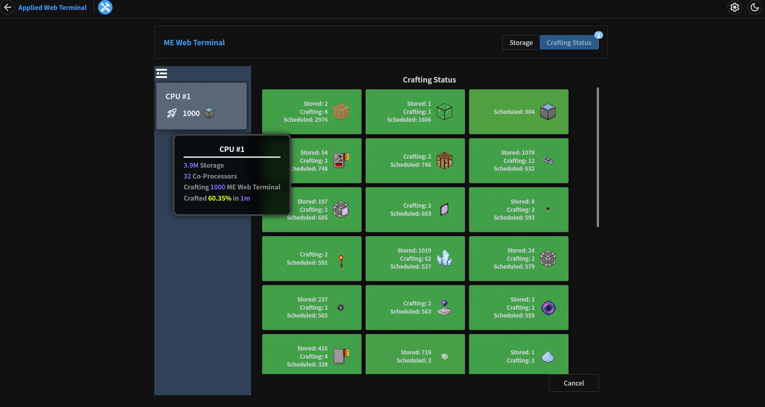 Applied Web Terminal, Моды, Minecraft