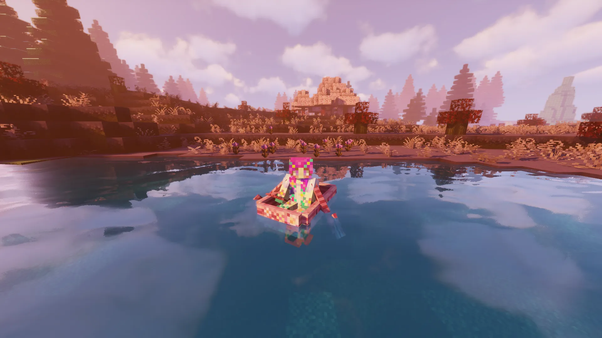RoseDryad's Birch to Cherry — скриншот 1 (Текстуры, Minecraft)