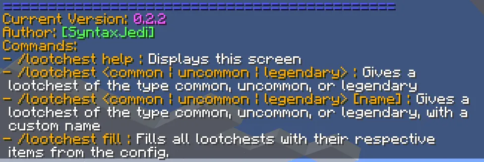 Ruins Loot, Плагины, Minecraft