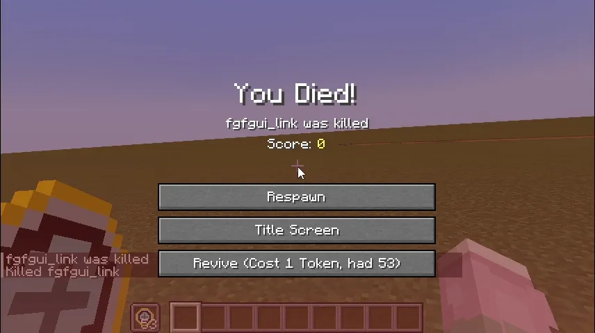 ReviveToken, Моды, Minecraft