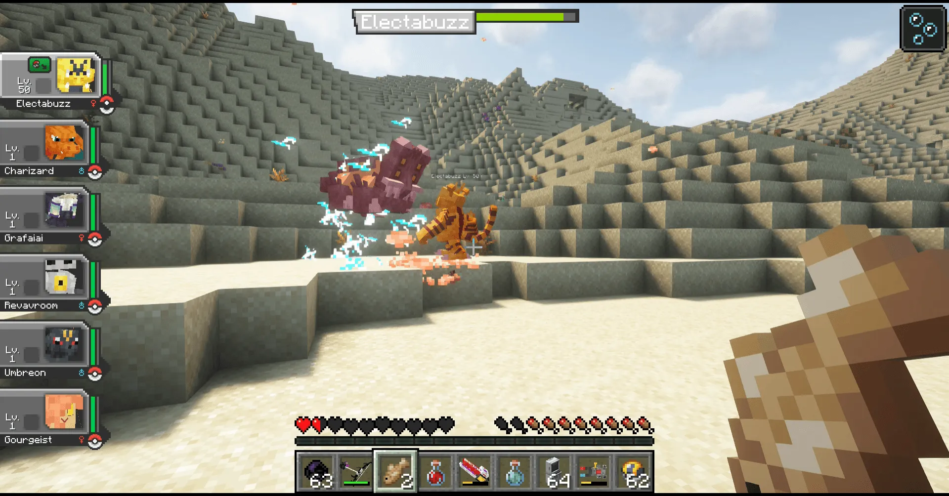 Cobblemon Fury ( real-time battle !) — скриншот 3 (Моды, Minecraft)