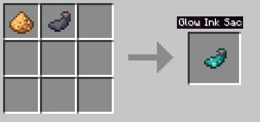 Easy Glow Ink Sac Recipe — скриншот 1 (Моды, Minecraft)