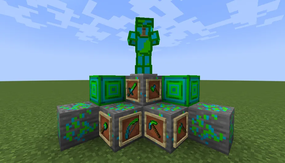 Diamond infused Emeralds — скриншот 1 (Моды, Minecraft)