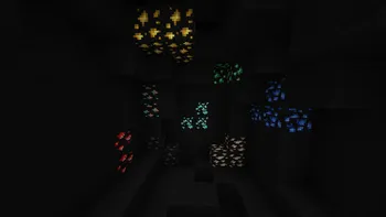 Vanilla Glowing Ores — скриншот 1 (Текстуры, Minecraft)