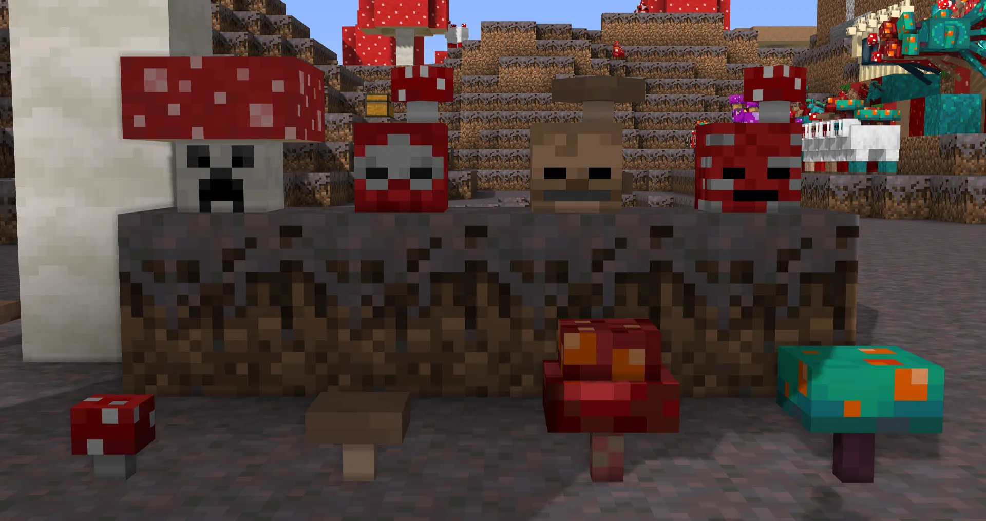 Mushified Mobs, Текстуры, Minecraft
