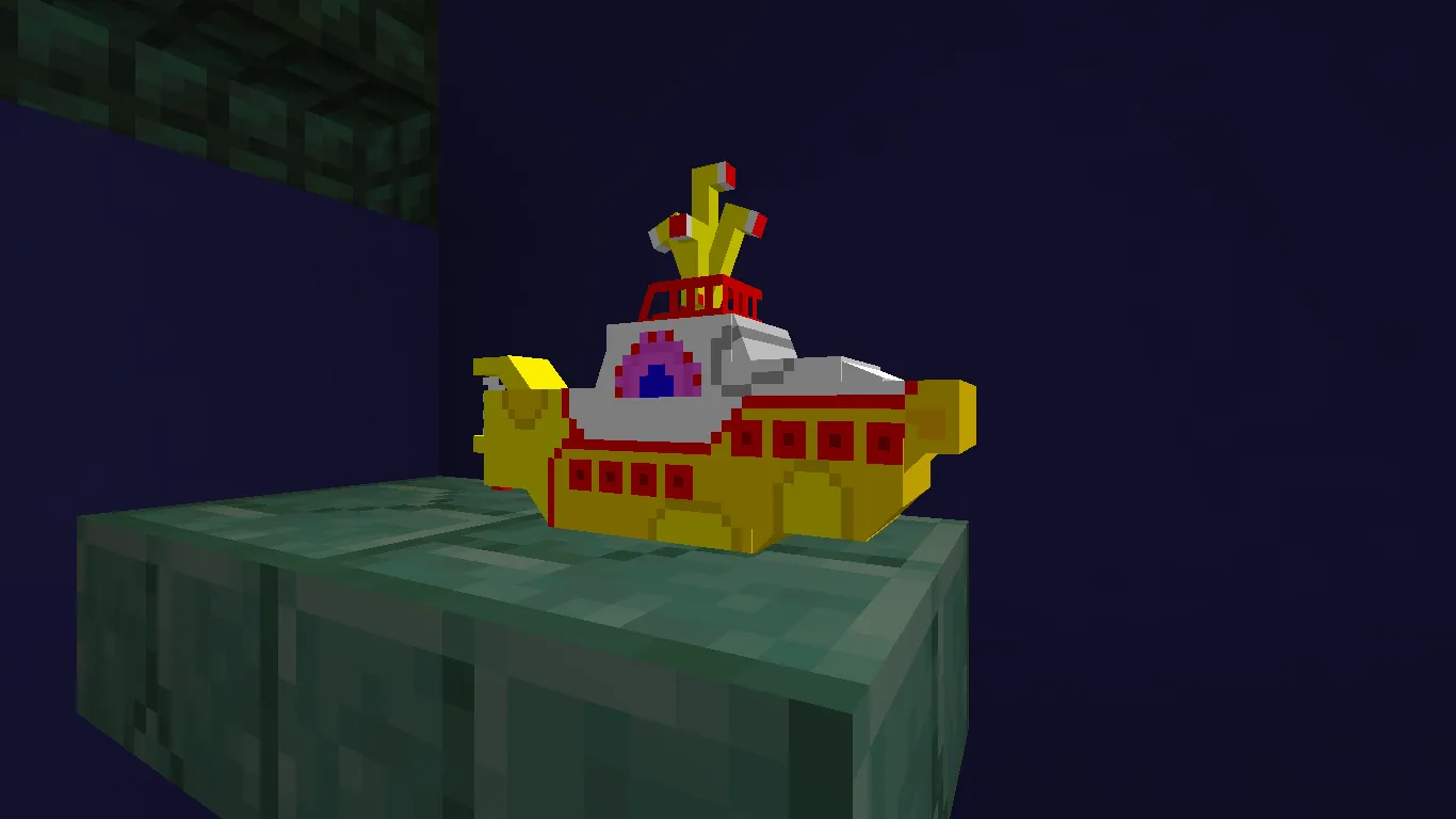 Patri's Yellow Submarine Totem (The Beatles) — скриншот 2 (Текстуры, Minecraft)
