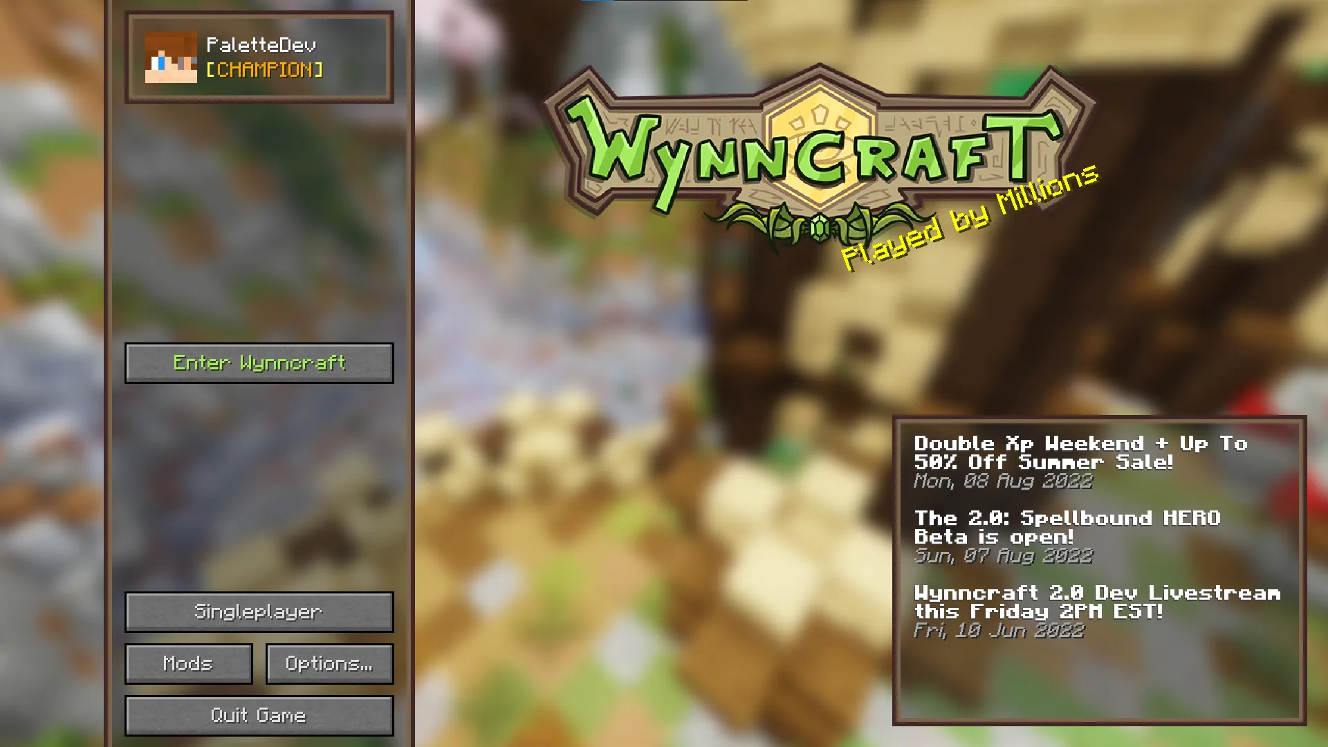 Wynncrafted — скриншот 2 (Модпаки, Minecraft)