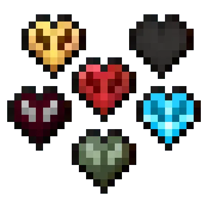 Fresh Hearts Health Bar HUD Hotbar — скриншот 4 (Текстуры, Minecraft)