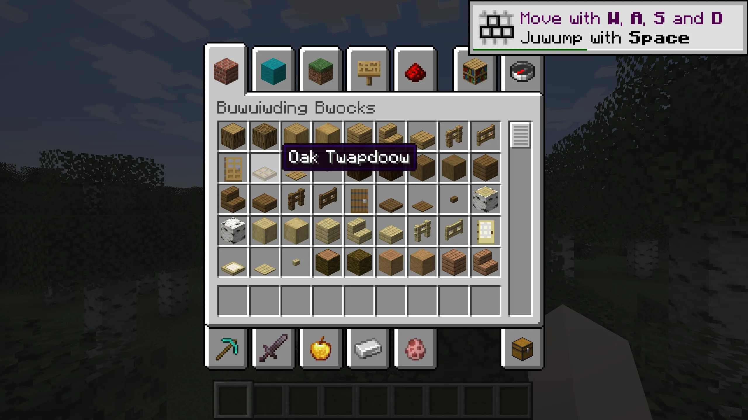 UwUfied, Моды, Minecraft