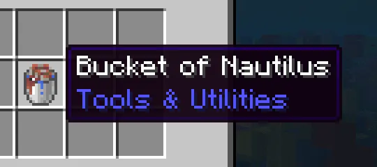 Bucket of Nautilus, Моды, Minecraft