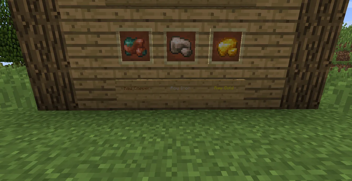 Ore dust, Текстуры, Minecraft