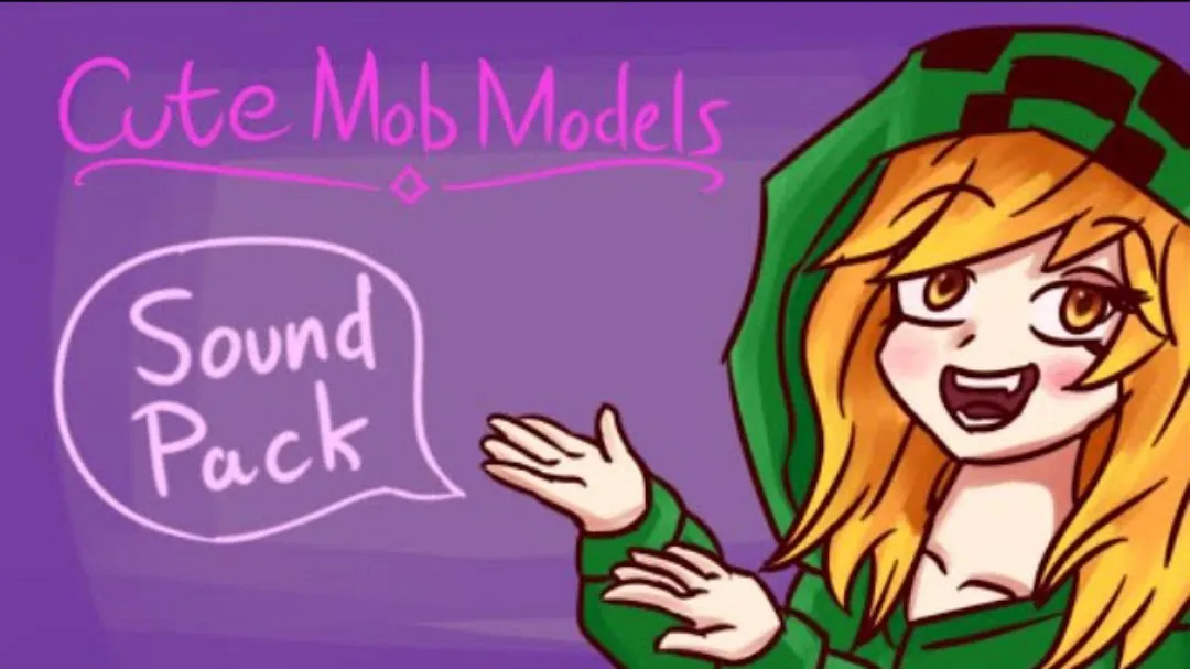 Cute Mob Models: Sound Pack — скриншот 1 (Текстуры, Minecraft)