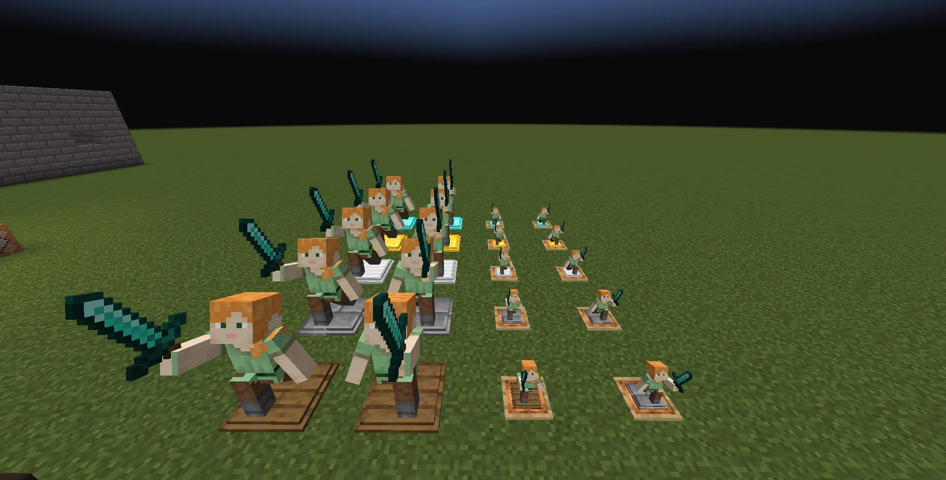 NOTLIVES's Customizable Player Statues Sword — скриншот 2 (Текстуры, Minecraft)