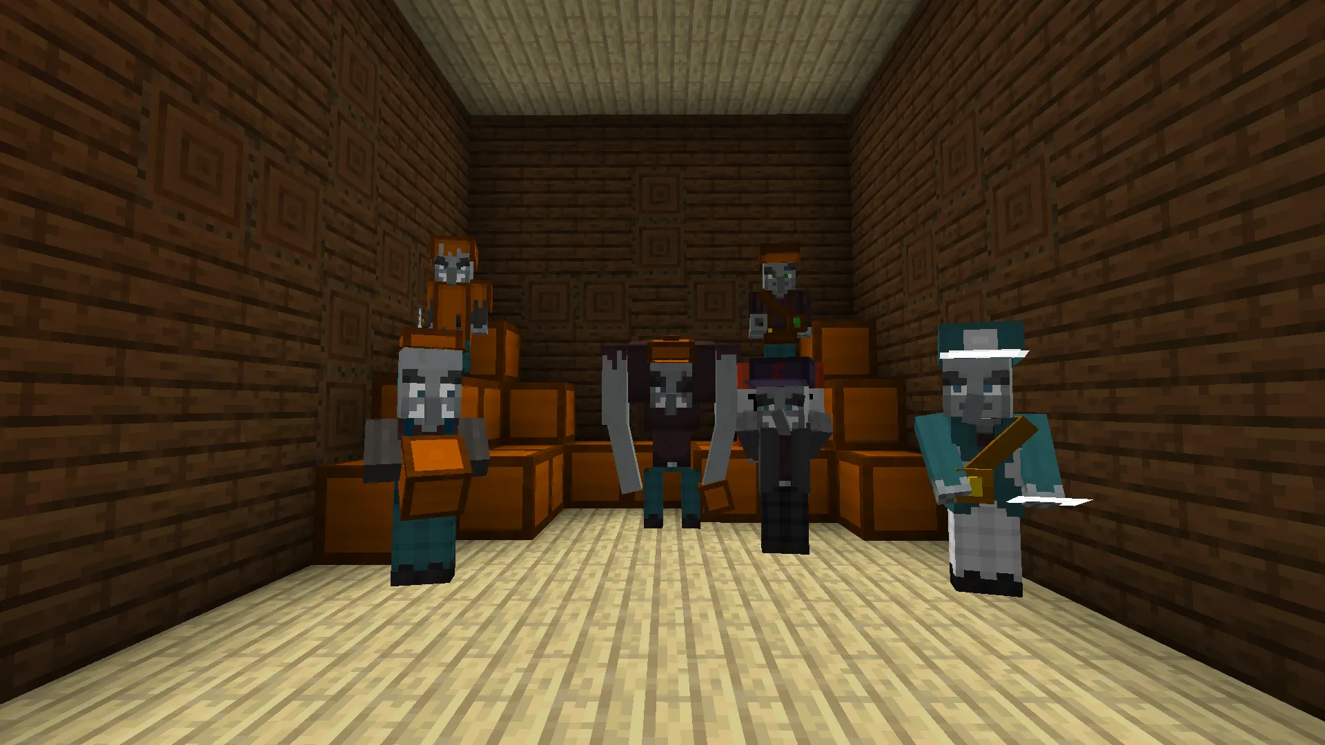 Illager and workers, Моды, Minecraft
