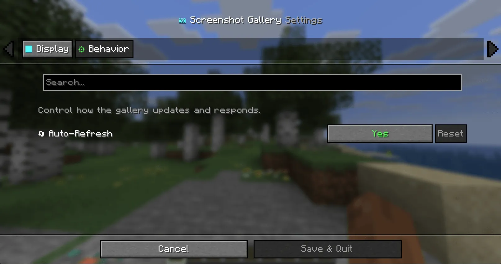 ScreenshotGallery Mod, Моды, Minecraft