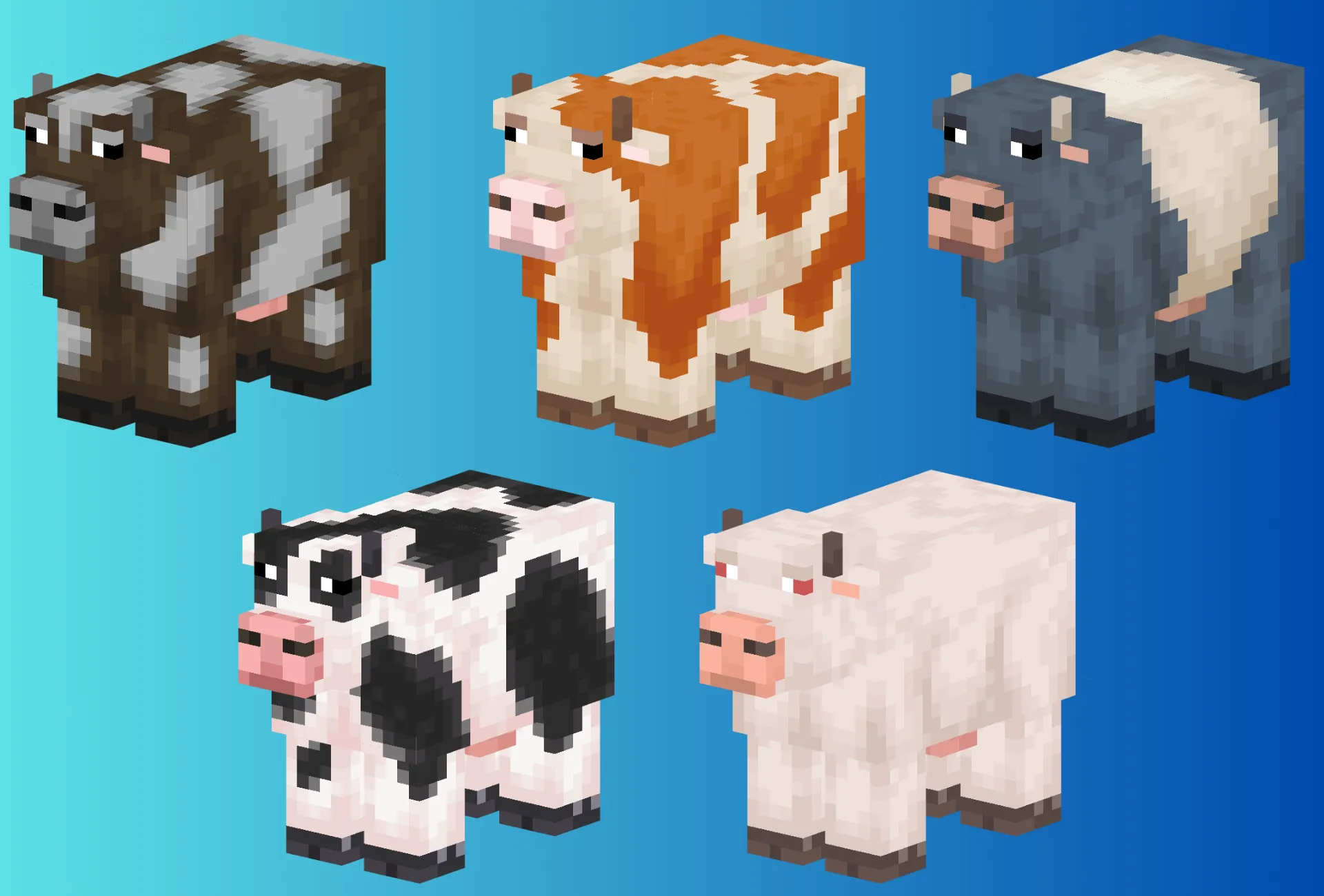 Prettier Cows — скриншот 2 (Текстуры, Minecraft)