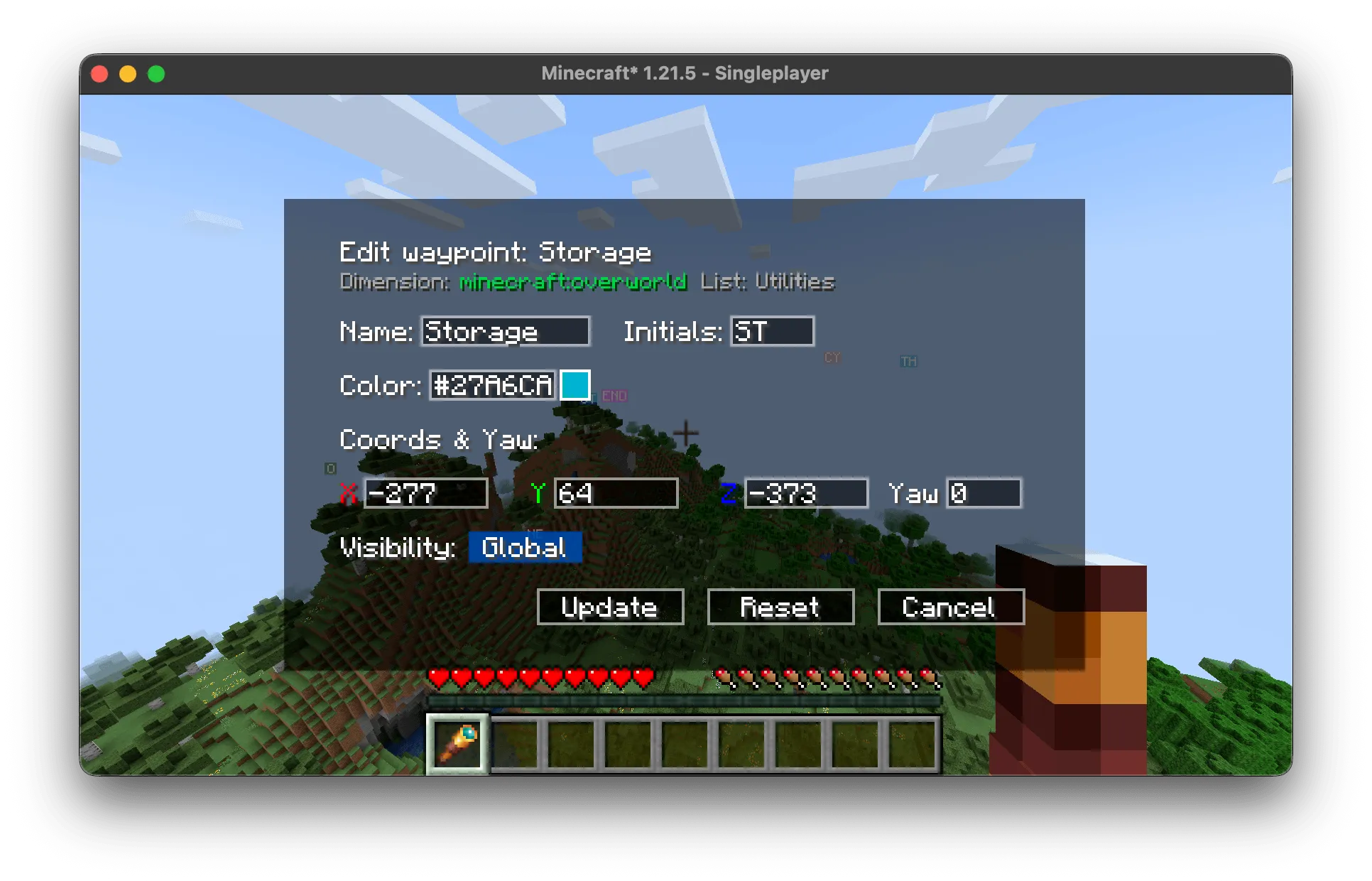Server Waypoint, Моды, Minecraft