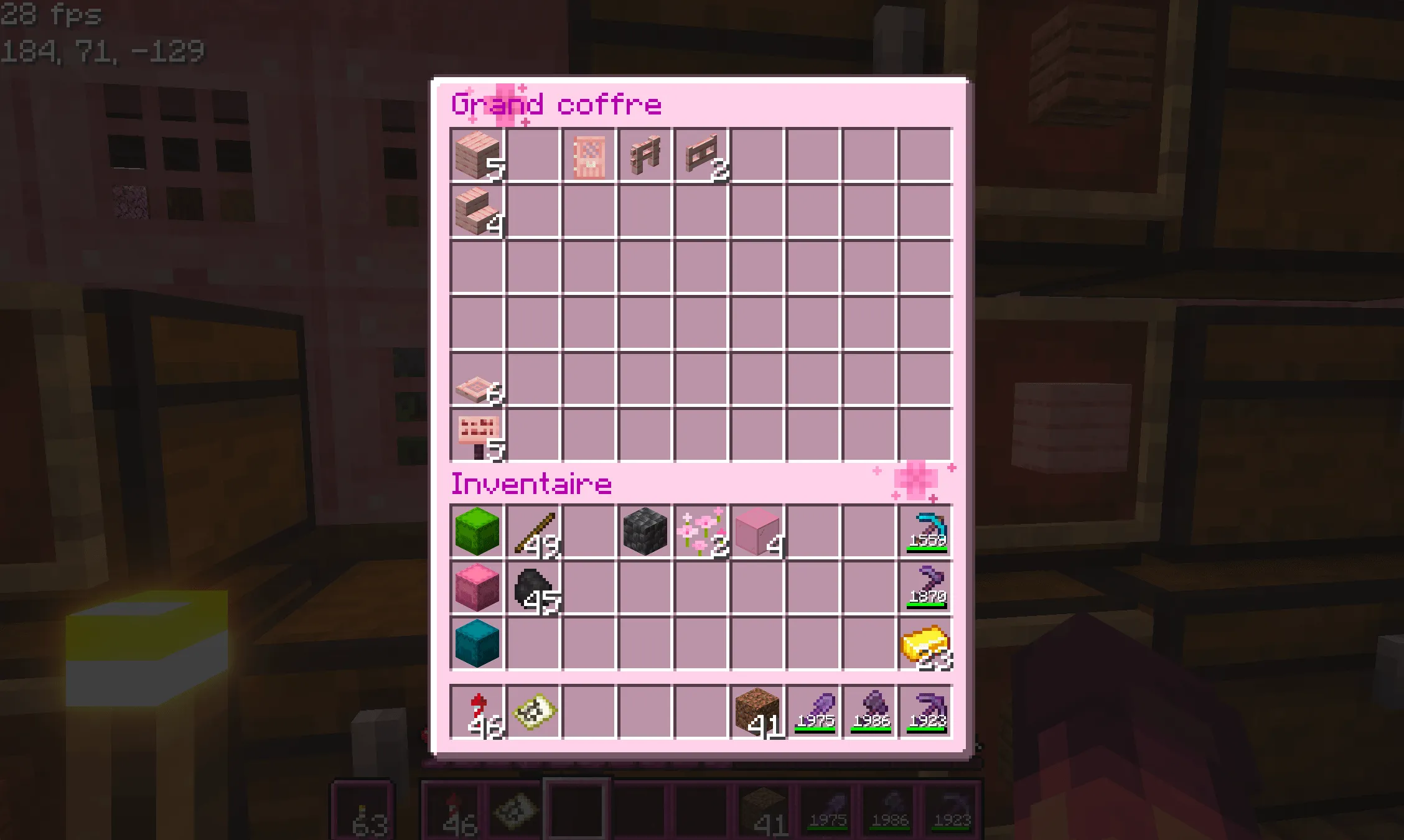 Cherry Blossom GUI — скриншот 3 (Текстуры, Minecraft)