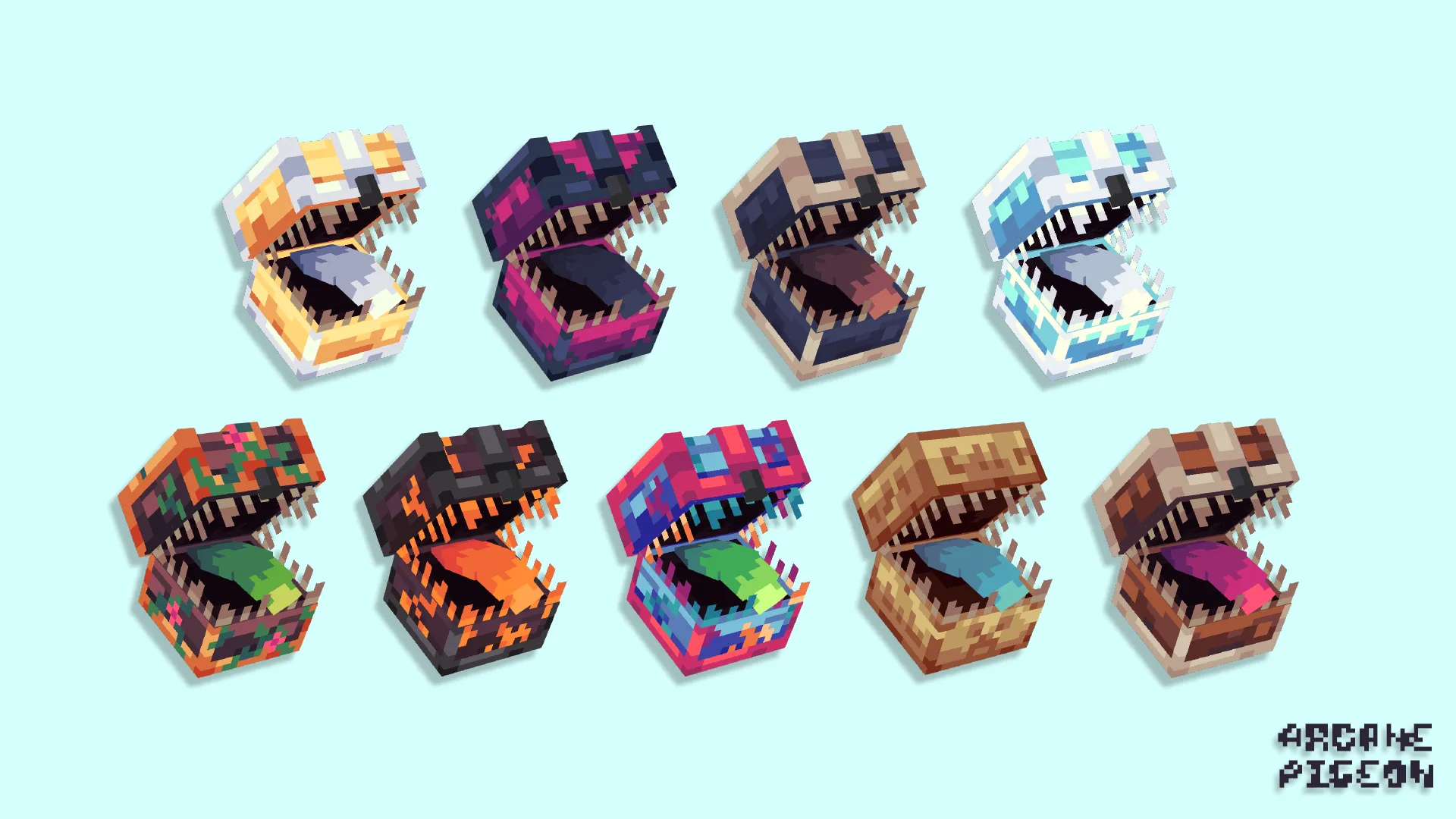 Vibrant Mimics, Текстуры, Minecraft