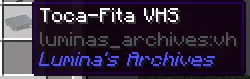 Luminas Archives, Моды, Minecraft
