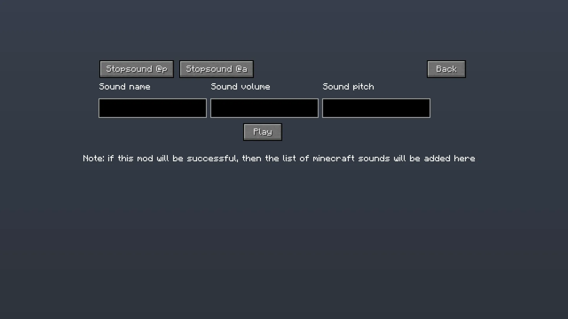 Egorich's Admin Panel, Моды, Minecraft