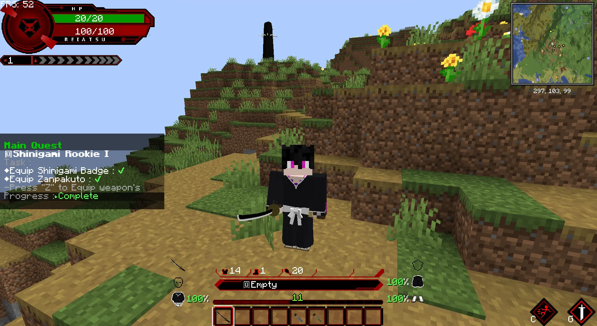 Bleach: Soulbound — скриншот 3 (Модпаки, Minecraft)