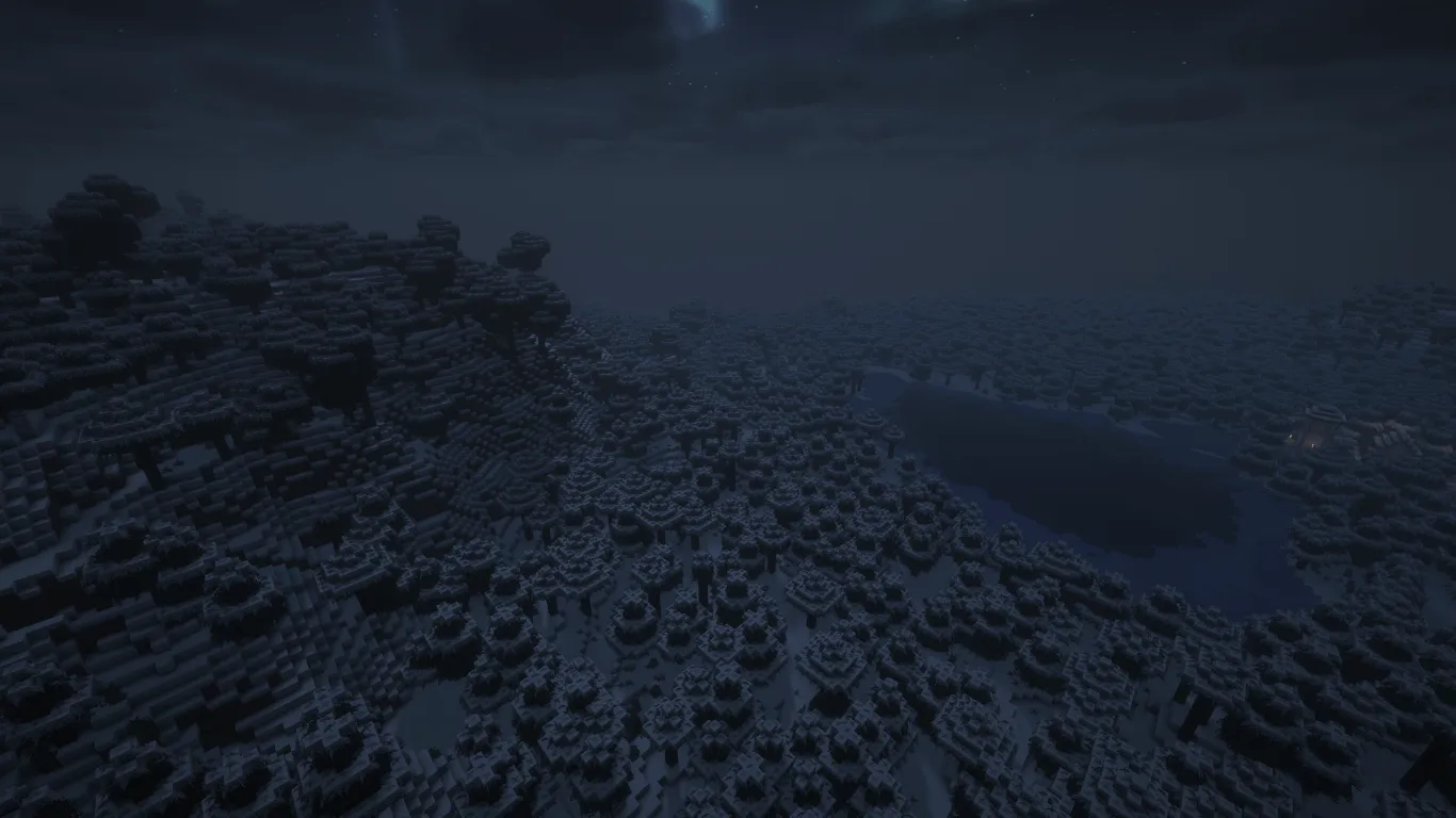 Immersive Snowy Leaves (Bushy Leaves) — скриншот 1 (Текстуры, Minecraft)