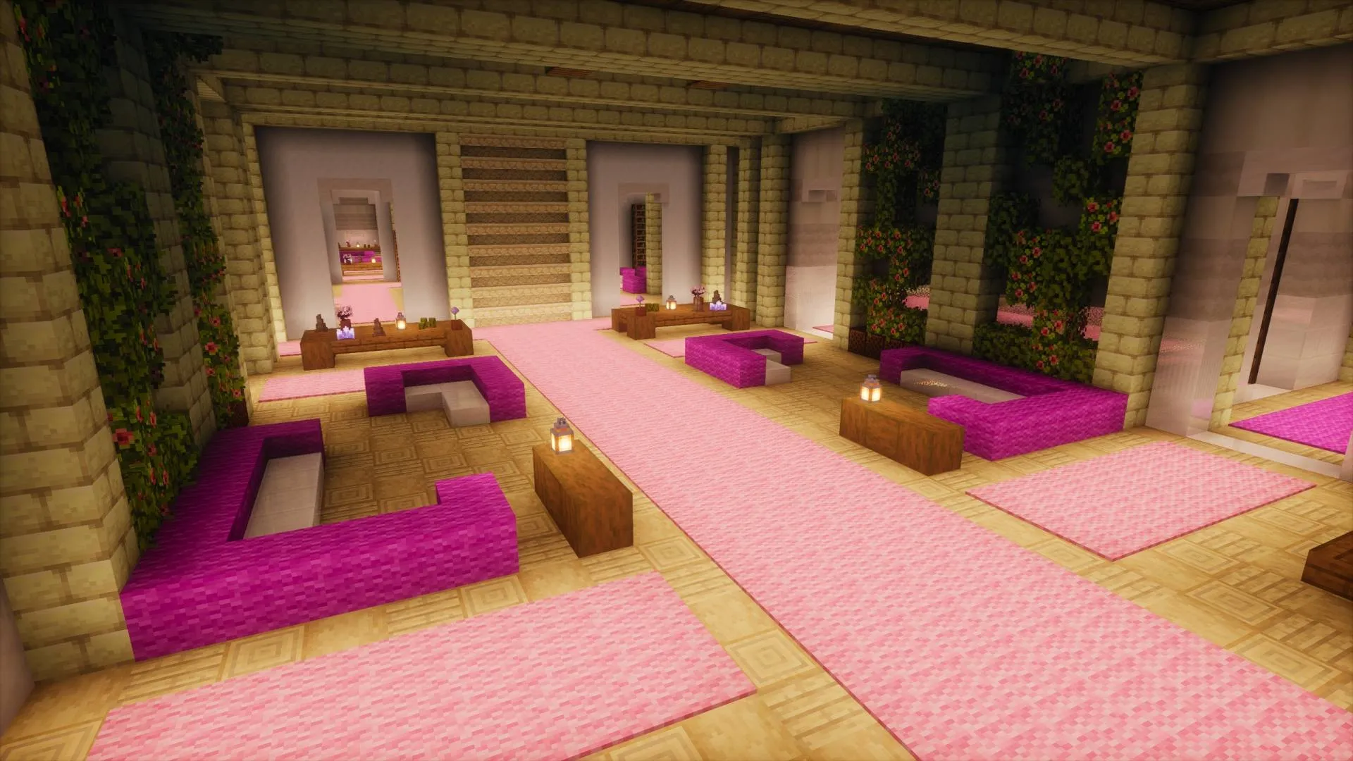 Pink Castle - Survival Spawn, Карты, Minecraft