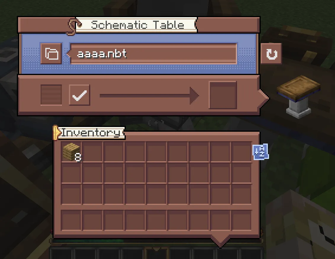 Create Style Interface, Текстуры, Minecraft