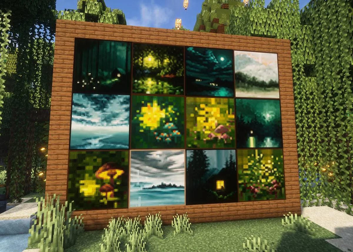 Landscape Paintings by Luiza Niechoda, Дата-паки, Minecraft