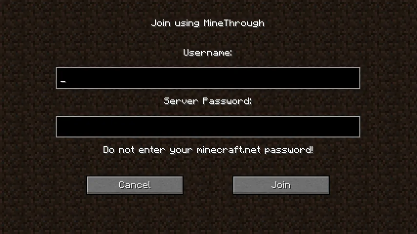 MineThrough, Моды, Minecraft