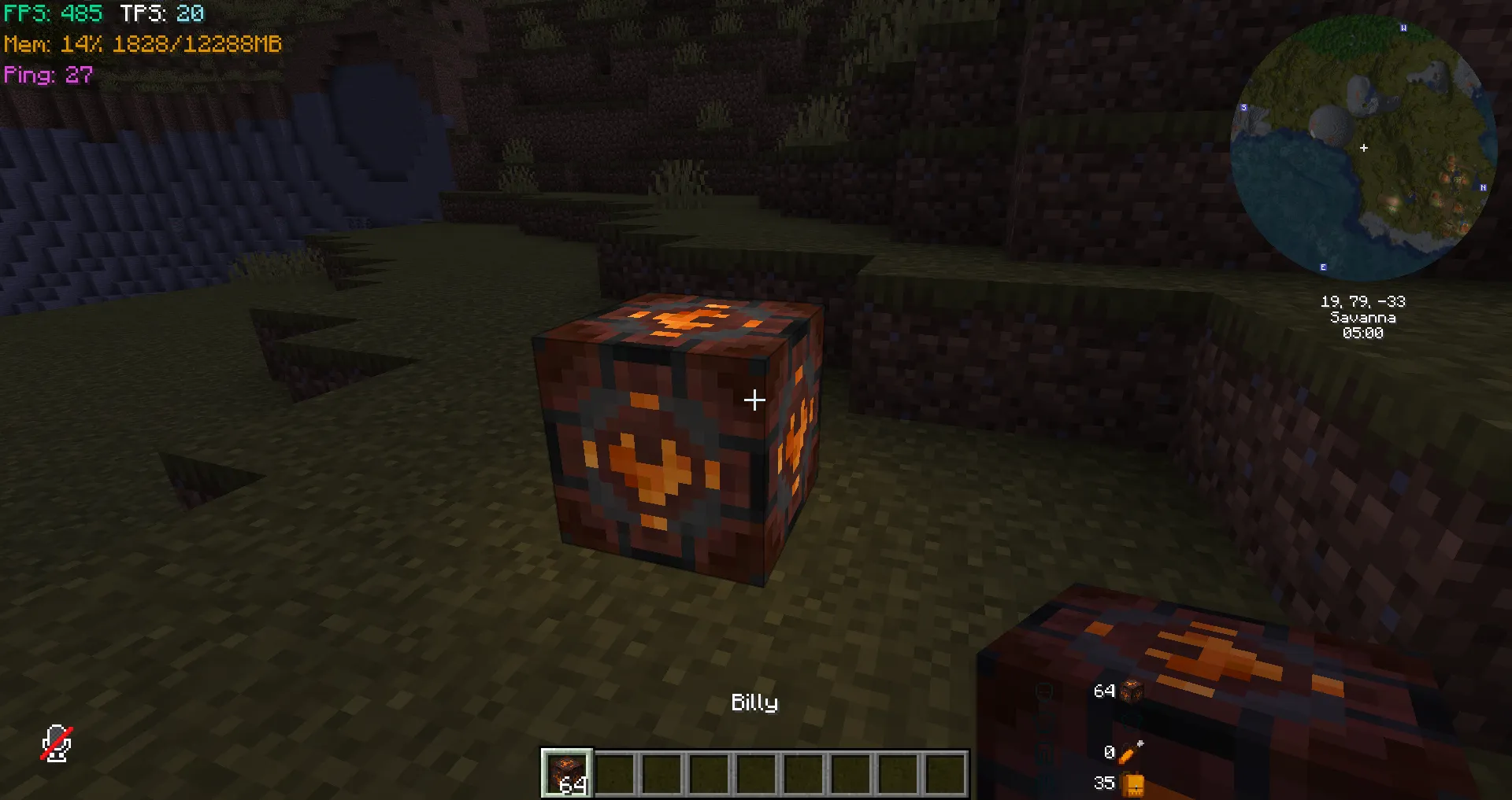 Billy the Magma Cube — скриншот 2 (Текстуры, Minecraft)