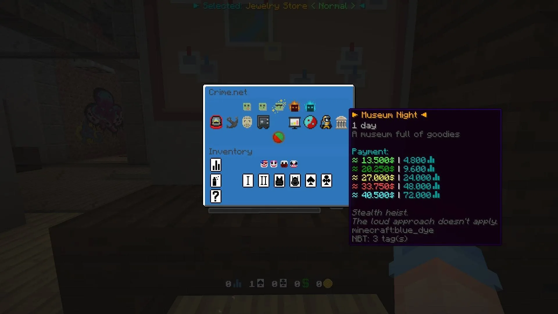 SG Team's Payday, Карты, Minecraft