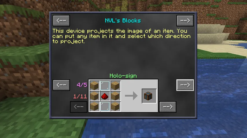 NVL's Blocks, Моды, Minecraft