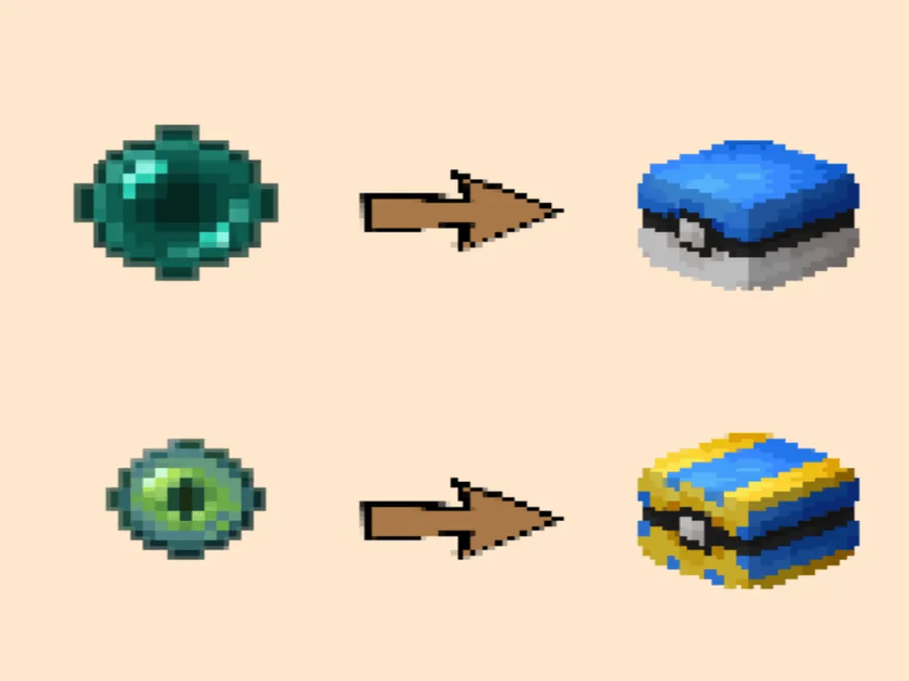 Poké Pearls, Текстуры, Minecraft