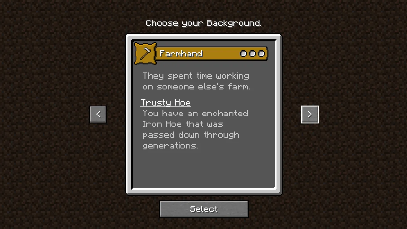 Origins: Backgrounds, Моды, Minecraft