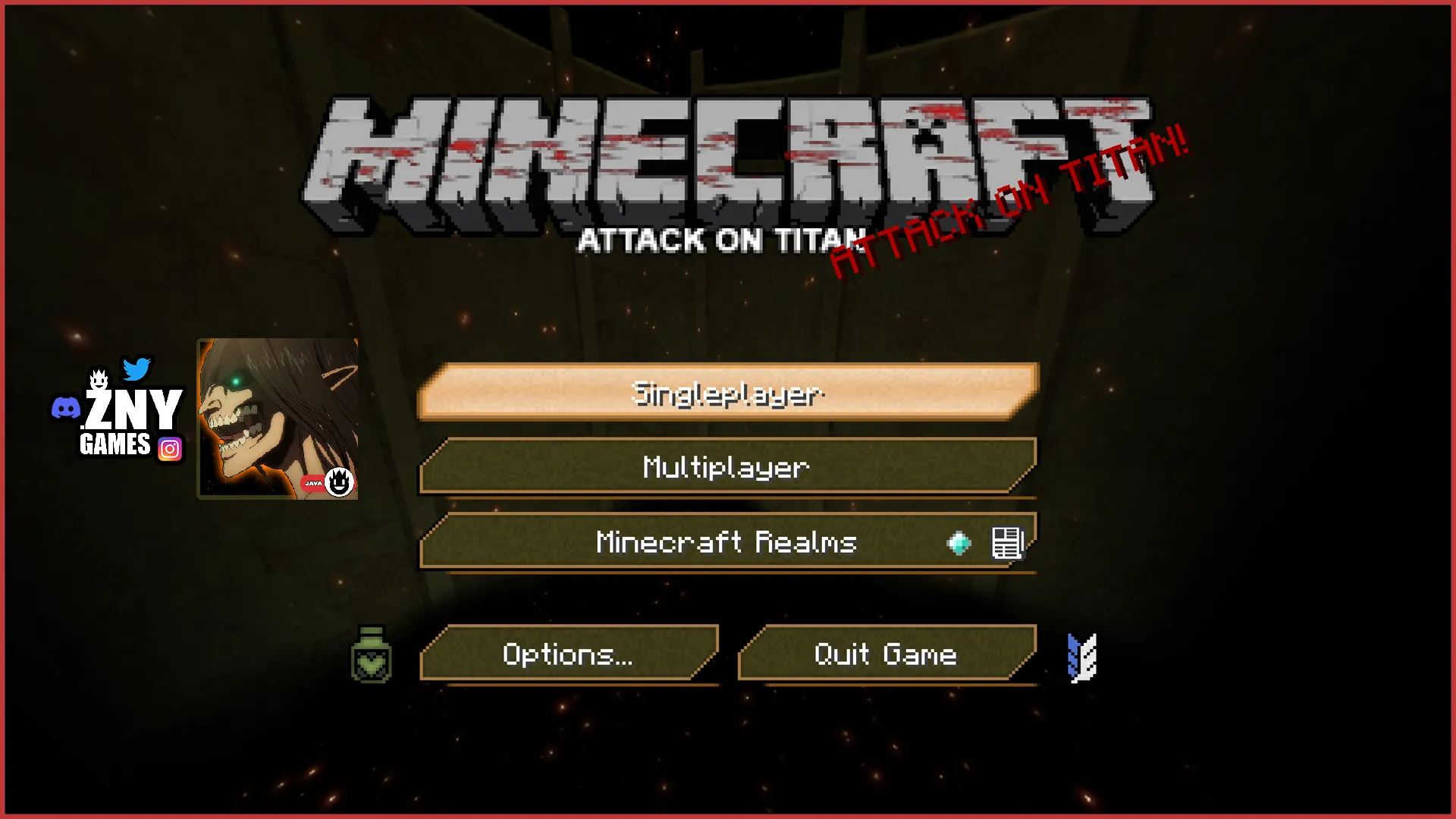 ATTACK ON TITAN UI — скриншот 3 (Текстуры, Minecraft)